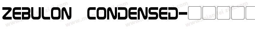 Zebulon Condensed字体转换